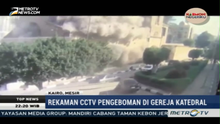 Rekaman CCTV Pengeboman Gereja di Mesir