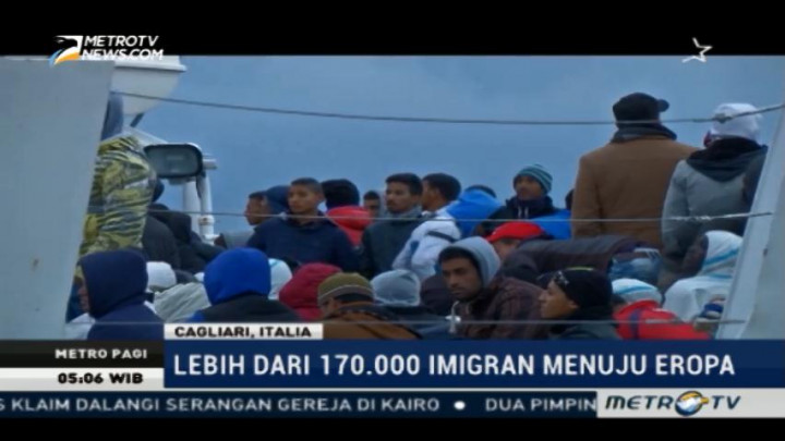 800 Imigran yang Dievakuasi dari Laut Mediterania Tiba di Italia