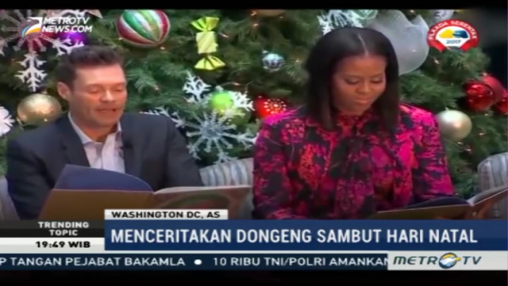 Michelle Obama dan Ryan Seacrest Mendongeng