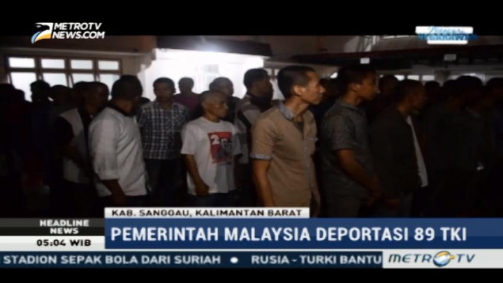 Pemerintah Malaysia Deportasi 89 TKI Tanpa Dokumen Resmi
