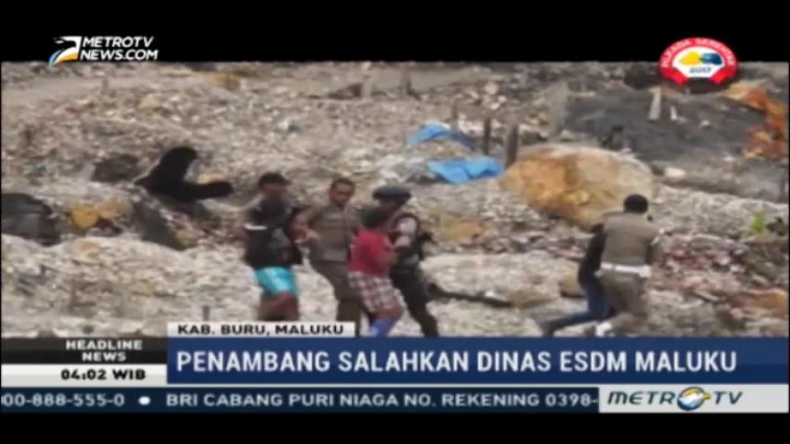 Penertiban Penambang Ilegal di Gunung Botak Kembali Ricuh
