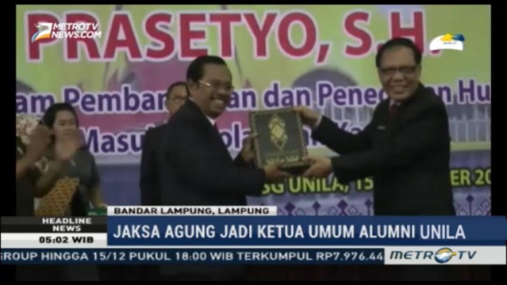 Jaksa Agung HM Prasetyo Jadi Ketua IKA Unila