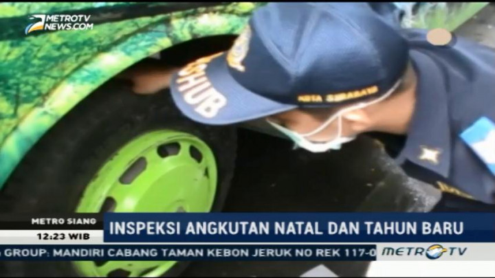 Dishub Uji Kelaikan Bus di Terminal Surabaya