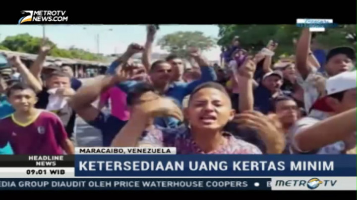 Warga Venezuela Protes Uang Baru Tak Kunjung Datang