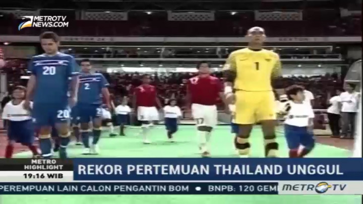Rekor Pertemuan Thailand Unggul