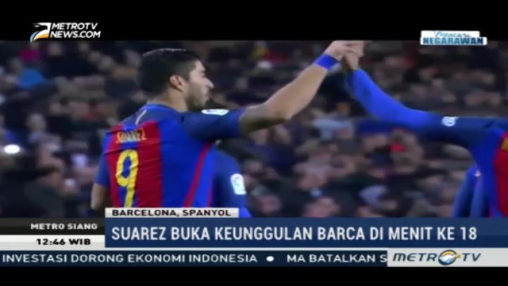 Suarez Dua Gol, Barcelona Menang Derby Catalan