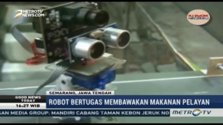 Robot Pelayan Rumah Makan Karya Mahasiswa Polines