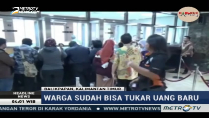 Warga Balikpapan Antusias Tukar Uang Rupiah Baru