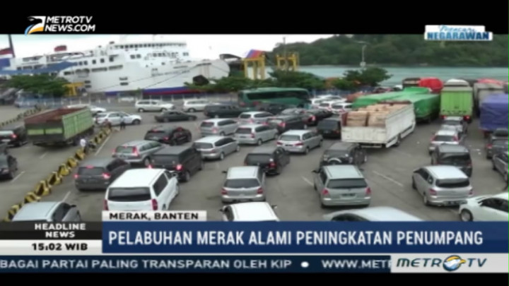 Pelabuhan Merak Mulai Dipadati Penumpang