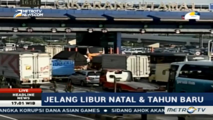 Puncak Arus Mudik Natal di Tol Cikarang Diprediksi Malam Ini