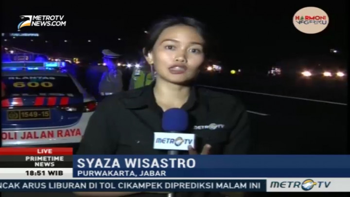 Lalu Lintas Kendaraan di Jembatan Cisomang Tetap Ramai