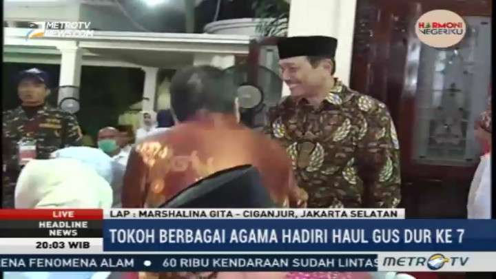 Haul ke-7 Gusdur Dihadiri Tokoh Lintas Agama