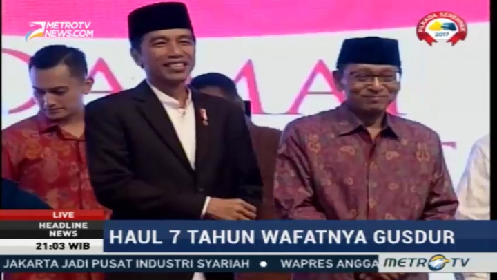 Jokowi Hadiri Haul Gusdur ke-7