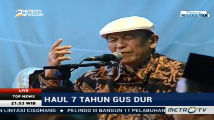 Putu Wijaya Persembahkan Puisi di Haul ke-7 Gus Dur