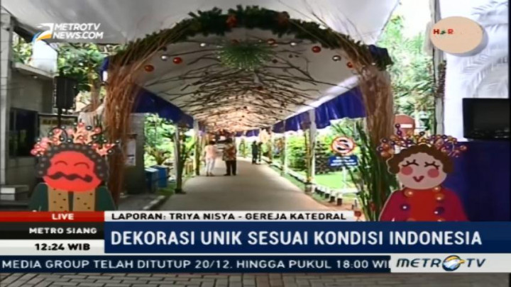 Uniknya Dekorasi Natal di Gereja Katedral