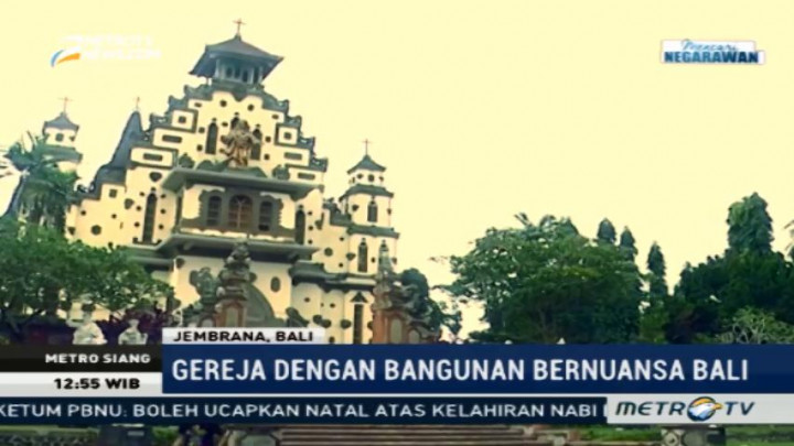 Gereja Unik dengan Bangunan Bernuansa Bali dan Eropa