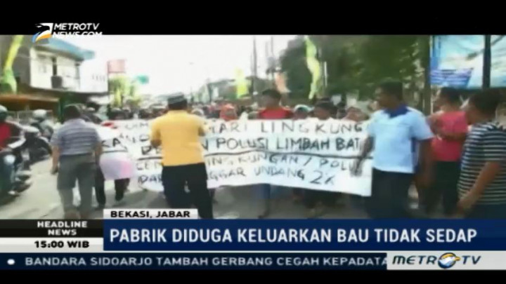 Diduga Cemari Lingkungan, Ratusan Warga Datangi Pabrik di Bekasi