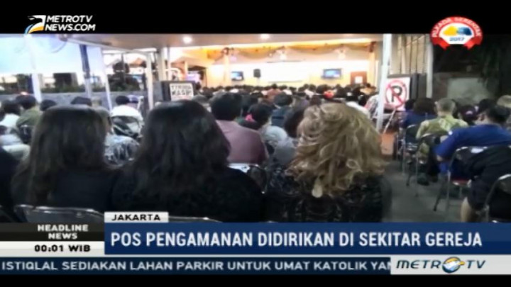 Ratusan Jemaat Ikuti Misa Natal di GKI Kebayoran Baru