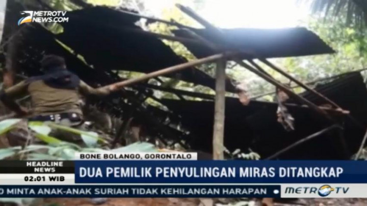 Polisi-Satpol PP Gerebek Delapan Lokasi Pembuatan Miras di Gorontalo