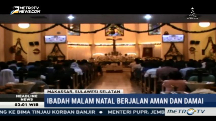 Kapolda Sulsel Pastikan Ibadah Malam Natal Aman & Damai