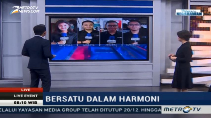 Pantauan Perayaan Natal di Empat Titik Wilayah Indonesia