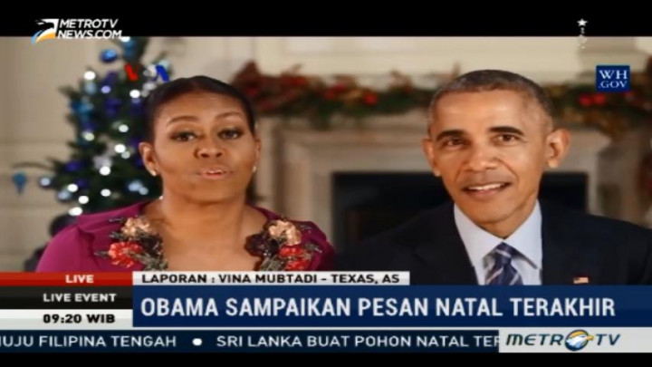 Obama Sampaikan Pesan Natal Terakhir sebagai Presiden
