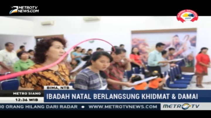 Suasana Ibadah Natal di Lokasi Bencana Banjir Bima