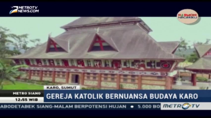Unik, Gereja Katolik Ini Bernuansa Budaya Karo