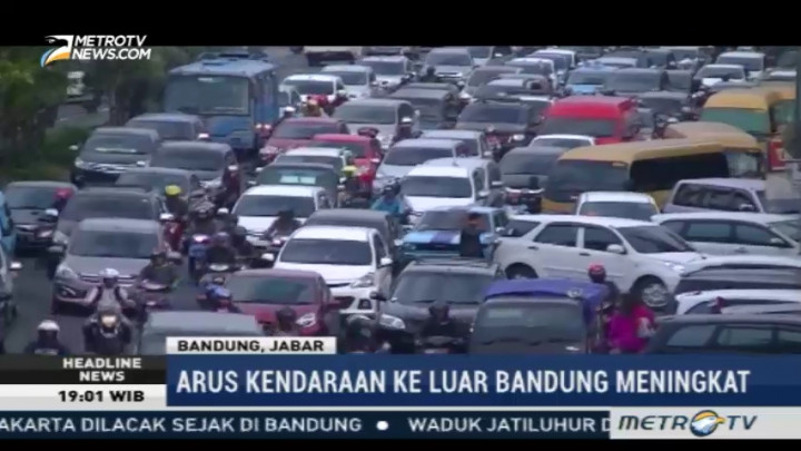 Arus Balik Libur Natal , Lalu Lintas Kota Bandung Padat