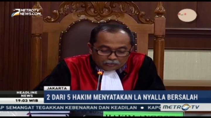2 dari 5 Hakim Nyatakan La Nyalla Bersalah