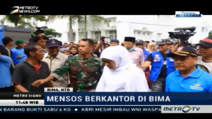 Mensos Khofifah Berkantor di Bima