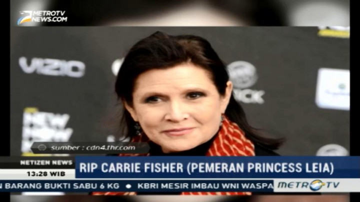 Carrie Fisher, Pemeran Princess Leia di Star Wars Tutup Usia