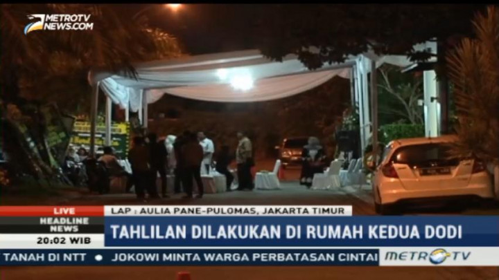 Tahlilan Digelar di Rumah Baru Dodi Triono