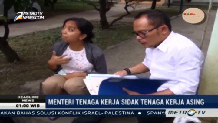 Sidak ke Bogor, Menaker Temukan Belasan TKA asal Tiongkok Salahi Izin Kerja
