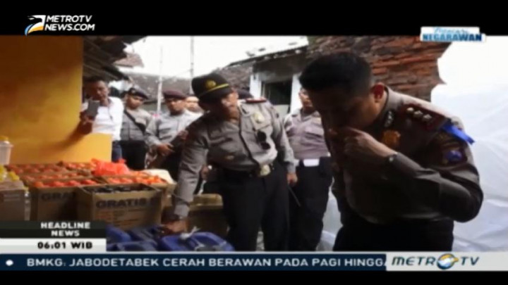 Polisi Sita Ribuan Botol Miras di Jember