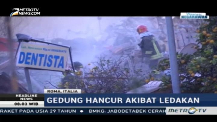 Ledakan di Roma, Dua Orang Hilang