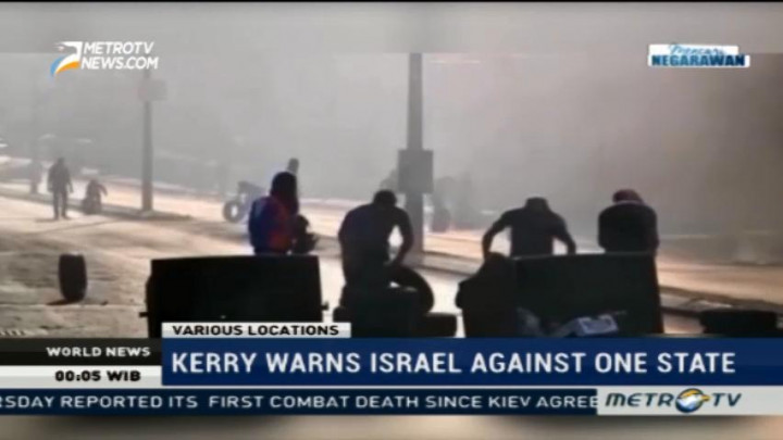 John Kerry Warns Israel Against One State