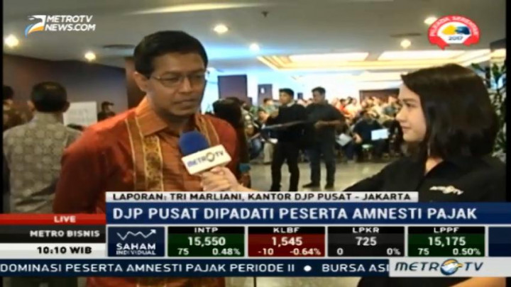 Peserta Amnesti Pajak Padati DJP Pusat