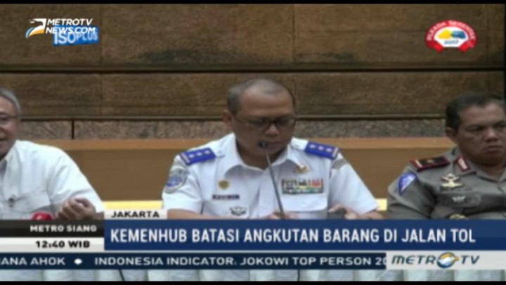 Libur Tahun Baru, Kemenhub Batasi Angkutan Barang di Jalan Tol