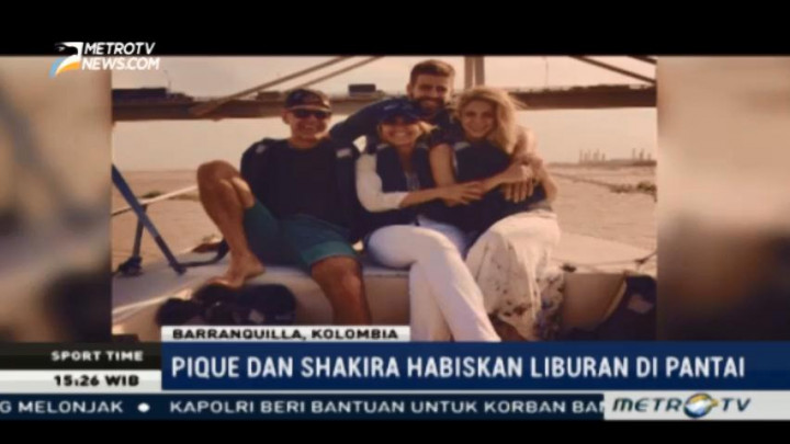 Pique dan Shakira Liburan ke Kolombia