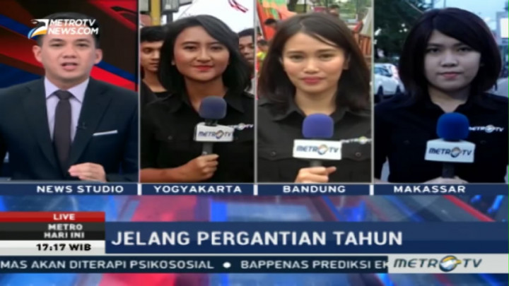 Persiapan di Berbagai Daerah Jelang Pergantian Tahun