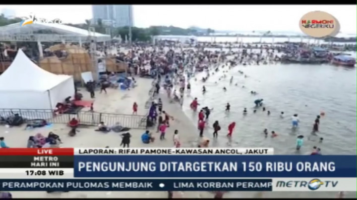 Suasana Terkini di Ancol dan Monas Jelang Pergantian Tahun