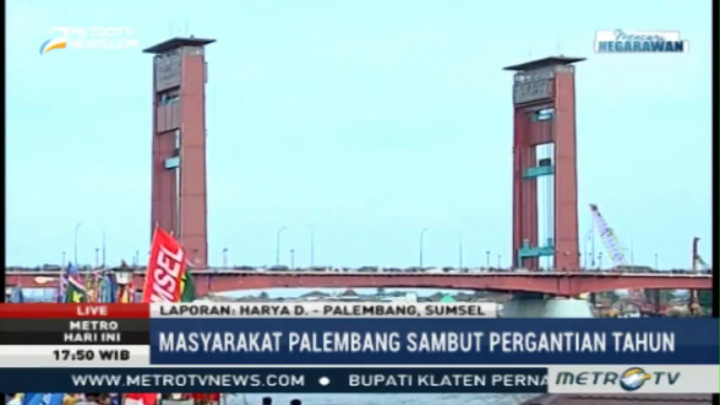 Masyarakat Palembang akan Rayakan Pergantian Tahun di Pelataran Benteng Kuto Besak