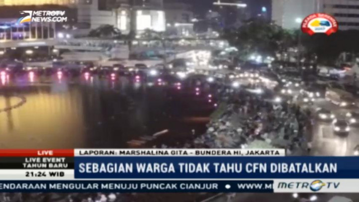 <i>Car Free Night</i> Batal, Bundaran HI Tetap Ramai Pengunjung