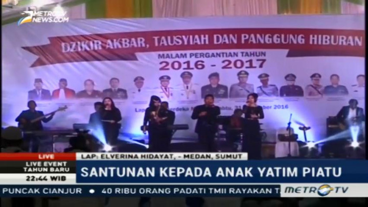 Malam Tahun Baru, Beragam Kesenian Ditampilkan di Medan