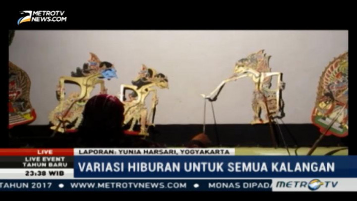 Pertunjukan Wayang Kulit Meriahkan Malam Tahun Baru di Malioboro