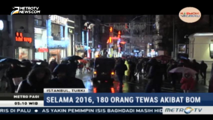 Selama 2016, 180 Warga Turki Tewas Akibat Serangan Bom