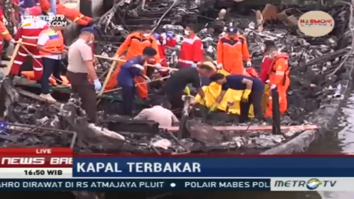 Puluhan Korban Tewas Kapal Terbakar Alami Luka Bakar