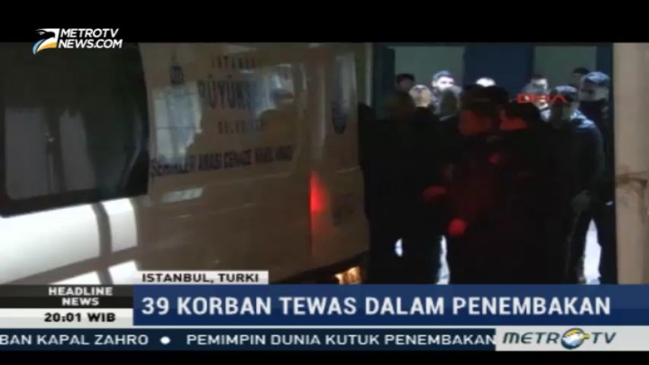 39 Orang Tewas dalam Penembakan di Istanbul