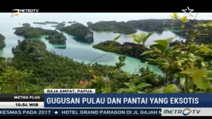 Pemandangan Gugusan Pulau Raja Ampat dari Puncak Misool